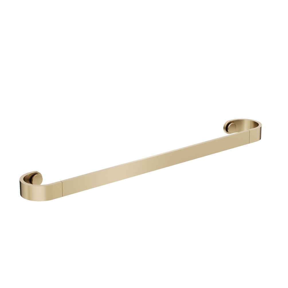 Cutout image of Crosswater Velo Brushed Brass 600mm Towel Rail